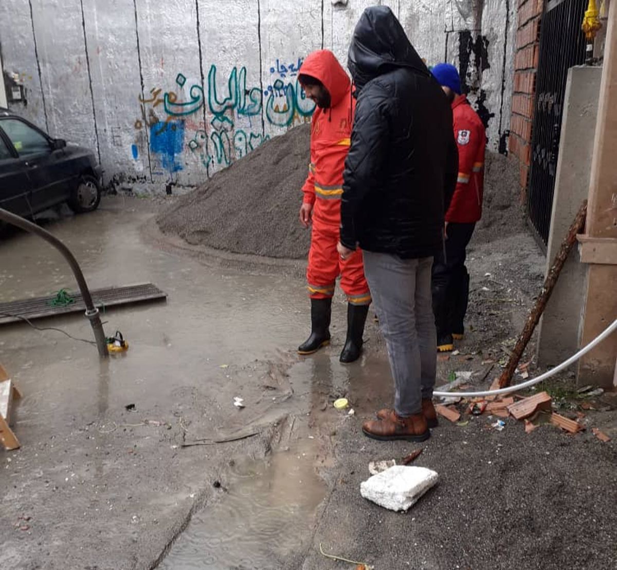امدادرسانی آتش نشانان به ۲۲ حادثه بارندگی یکم بهمن در گرگان