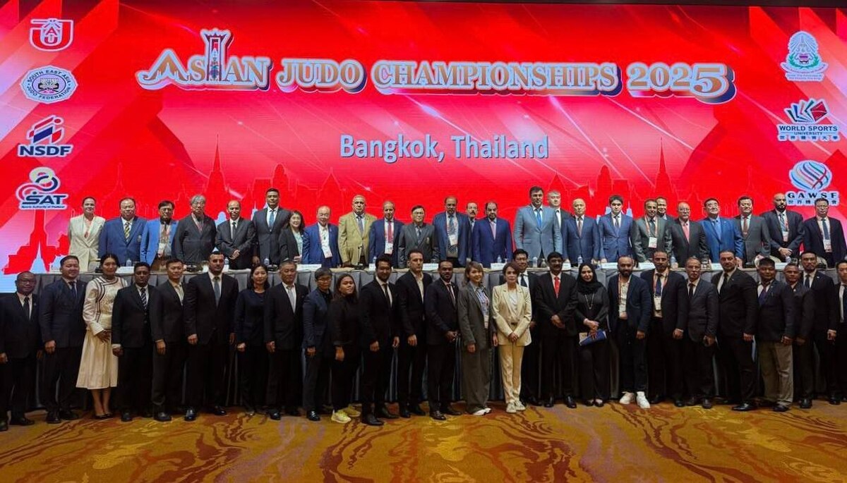 حضور آرش میراسماعیلی در کنگره اتحادیه جودو آسیا