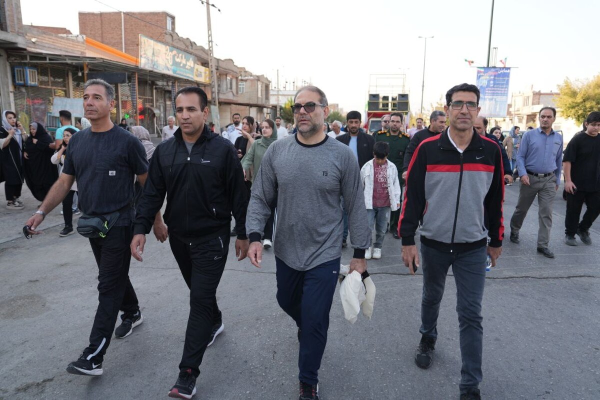 برگزاری همایش بزرگ پیاده روی خانوادگی شهرستان سلماس، روستای مغانجوق