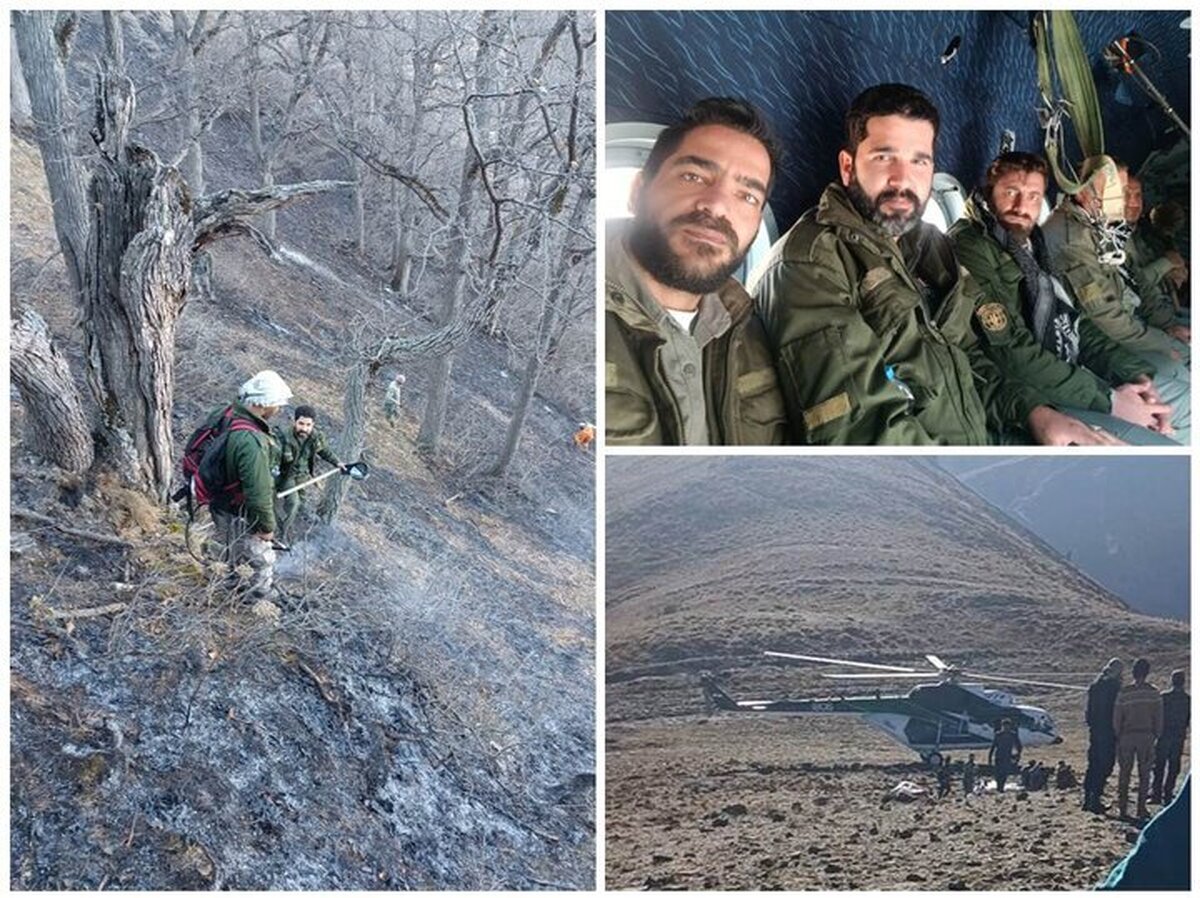 اعزام دو گروه محیط ‌بانان تهرانی برای مهار آتش‌سوزی جنگل‌های هیرکانی